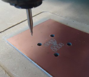 PCB With Bottom Copper Isolation Milled