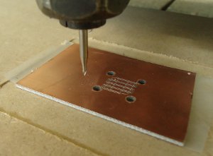 PCB With Top Copper Isolation Milled